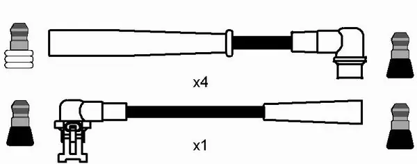 8016 Sentech Fios de alta voltagem, kit