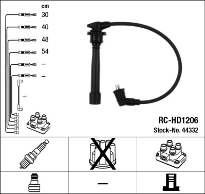 Compre BS0986356898 Polcar Fios de alta voltagem, kit