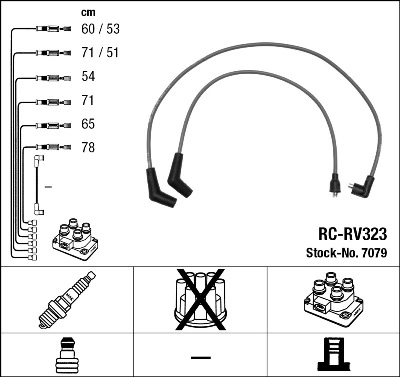  Fios de alta voltagem, kit Land Rover Discovery II SUV (LJ ,LT) (1998 - 2004) II