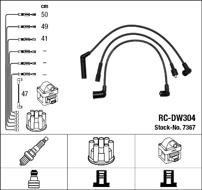 Compre S40 Sentech Fios de alta voltagem, kit