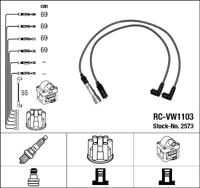 B369 Bosch Fios de alta voltagem, kit