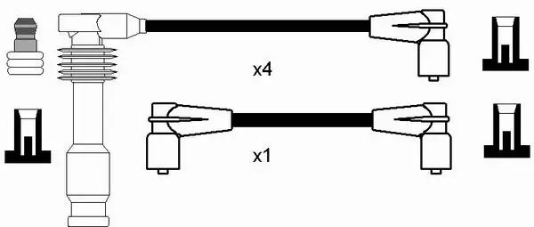 Compre 769 NGK Fios de alta voltagem, kit