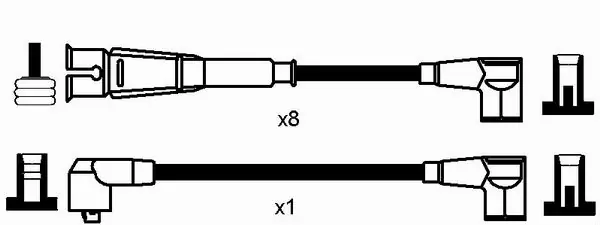 Compre 751 NGK Fios de alta voltagem, kit