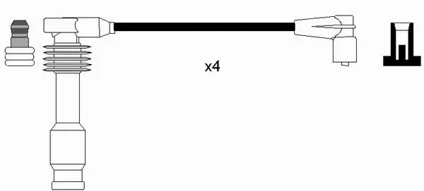 Fios de alta voltagem, kit Opel Frontera B 6B