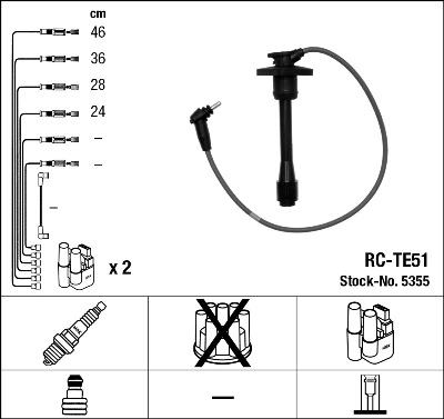Fios de alta voltagem, kit Seiwa 50071 preço, a partir de 33,50 USD