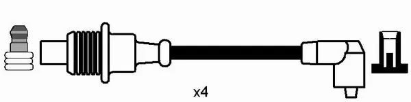 1462110080 Fiat/Alfa/Lancia Fios de alta voltagem, kit