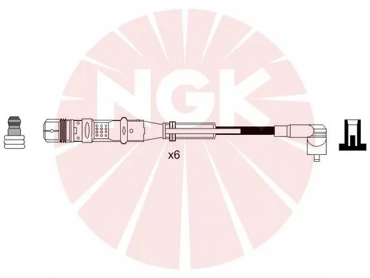 Fios de alta voltagem, kit Audi 100 C4 4A2