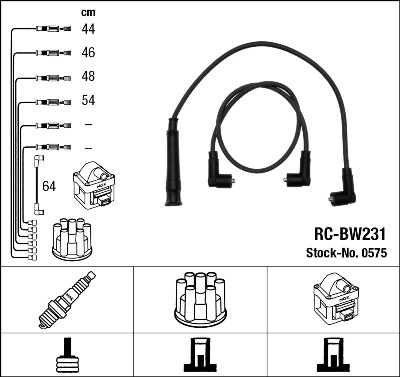 Fios de alta voltagem, kit BMW 3  E21