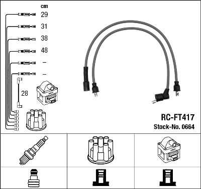 Compre Fios de alta voltagem, kit Volkswagen Jetta 1