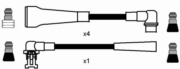 Fios de alta voltagem, kit 8016 Sentech