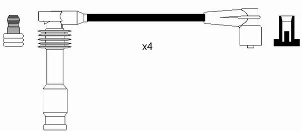  Fios de alta voltagem, kit Opel Astra F hatchback (53, 54, 58, 59) (1991 - 1998) F
