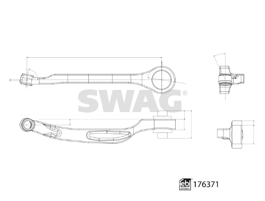 Braço oscilante inferior esquerdo de suspensão dianteira Swag 33103498 preço, a partir de 107,48 USD