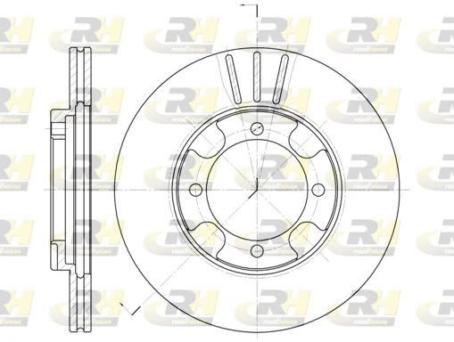 Disco do freio dianteiro Mitsubishi Lancer 3 C1A,C6A
