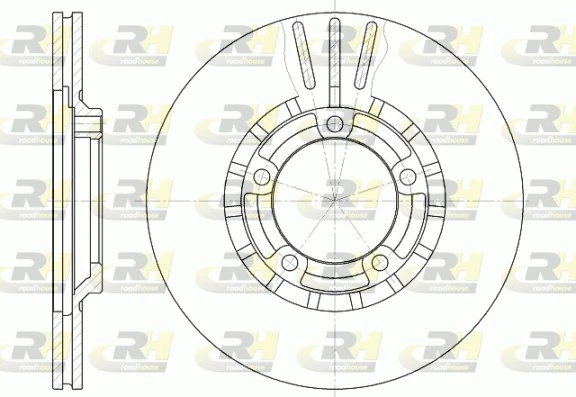 Disco do freio dianteiro para Mitsubishi L 300 L03P, L02P