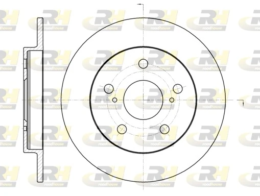 Disco do freio traseiro para Toyota Yaris SP90