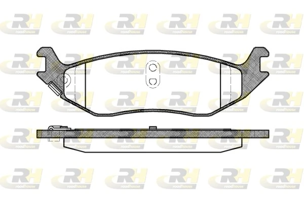 Sapatas do freio traseiras de disco K68334863AA Fiat/Alfa/Lancia