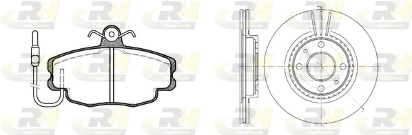 Kit de reparação dos freios dianteiros para Renault Megane LA0, LA1