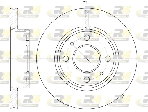 Disco do freio dianteiro para Nissan Sunny N14