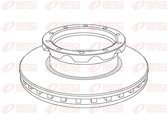 Disco do freio dianteiro para Mercedes Benz Truck TRUCK ACTROS