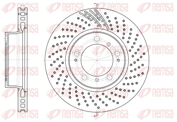 Disco do freio dianteiro para Porsche 911 991