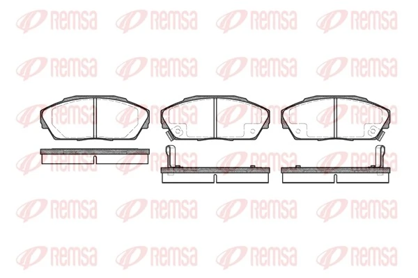  Sapatas do freio dianteiras de disco Honda Accord III sedan (CA4, CA5) (1985 - 1989) III