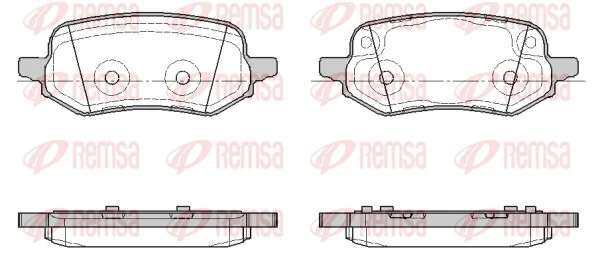 Sapatas do freio traseiras de disco para Ford Puma J2K, CF7