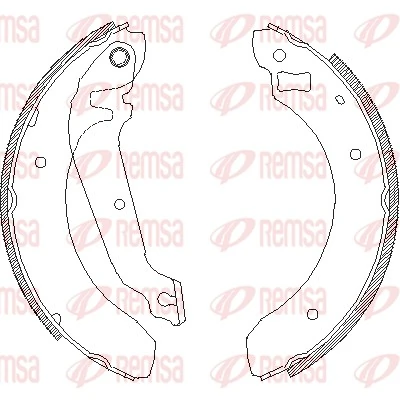 Compre Sapatas do freio traseiras de tambor Ford Sierra 2