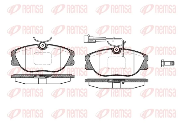 0077362344 Fiat/Alfa/Lancia Sapatas do freio dianteiras de disco