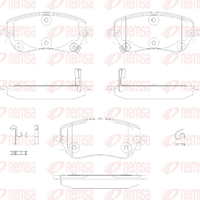 Sapatas do freio dianteiras de disco 77368941 Fiat/Alfa/Lancia