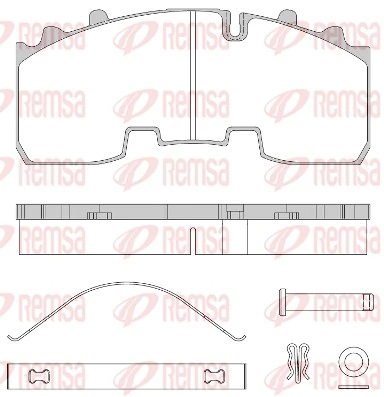 K078206K50 BPW Sapatas do freio traseiras de disco