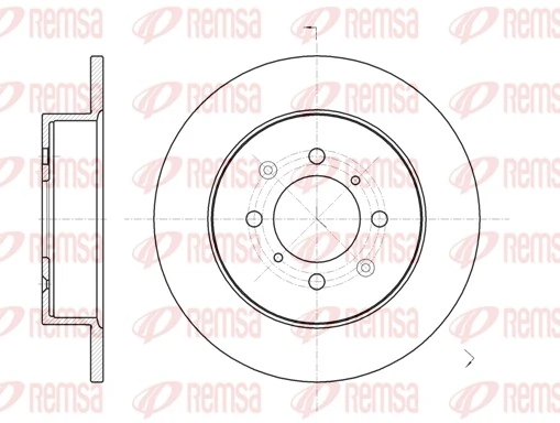 Disco do freio traseiro para Honda Civic EU, EP, EV