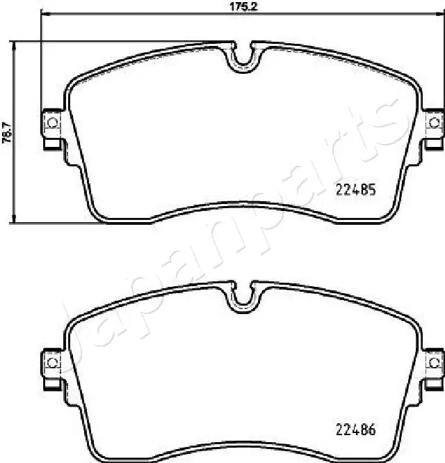 PAL14AF Japan Parts Sapatas do freio dianteiras de disco