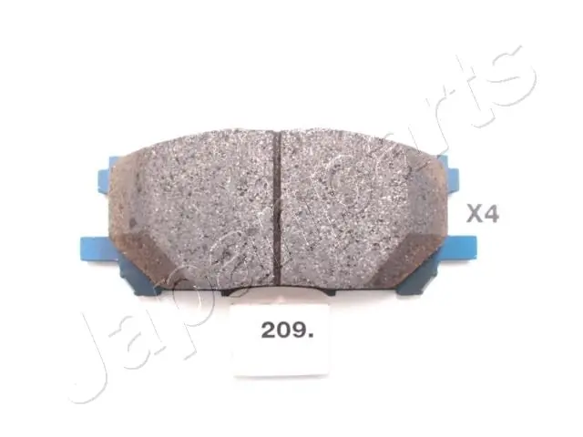 PA209AF Japan Parts Sapatas do freio dianteiras de disco