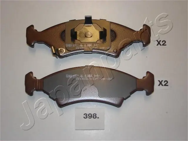PA398AF Japan Parts Sapatas do freio dianteiras de disco