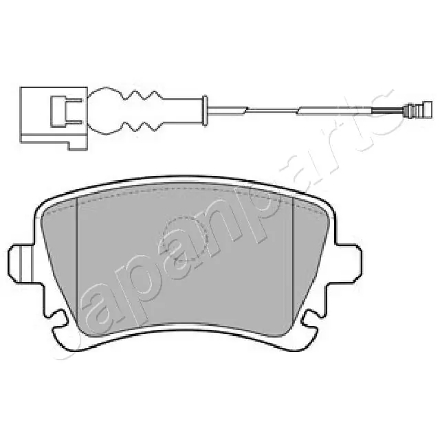 PP0922AF Japan Parts Sapatas do freio traseiras de disco