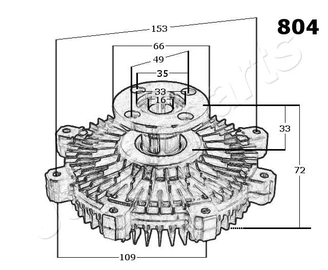 Acoplamento viscoso de ventilador de esfriamento Japan Parts VC804 preço, a partir de 72,75 USD