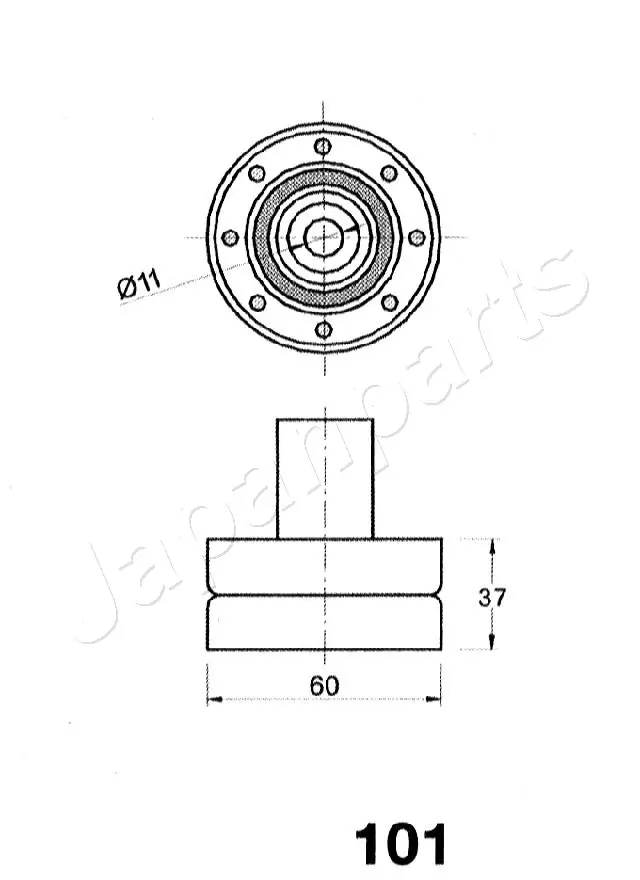 BE101 Japan Parts Rolo parasita da correia do mecanismo de distribuição de gás
