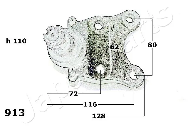 BJ913 Japan Parts Suporte de esfera inferior