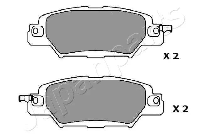 PP318AF Japan Parts Sapatas do freio traseiras de disco
