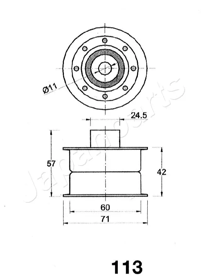 BE113 Japan Parts Rolo parasita da correia do mecanismo de distribuição de gás