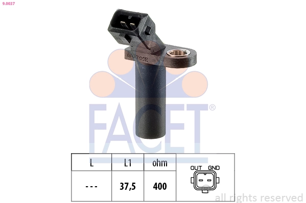 Sensor de posição (de revoluções) de cambota 550037A ERA Benelux