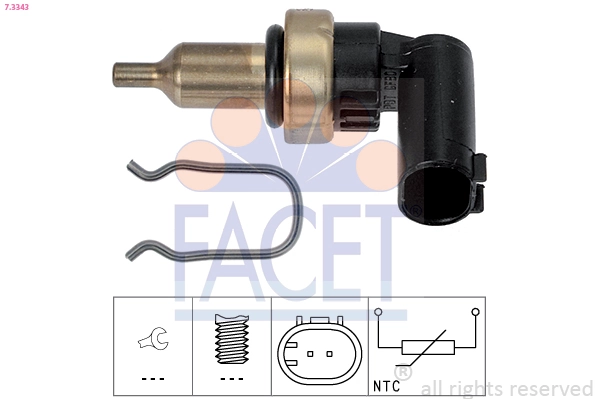 Compre K68068747AC Fiat/Alfa/Lancia Sensor de temperatura do fluido de esfriamento
