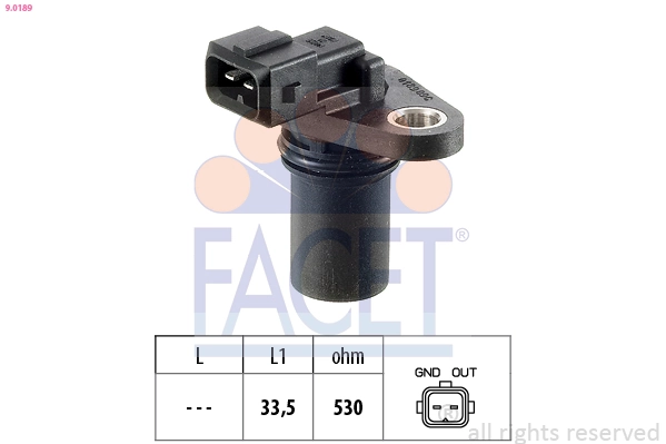 Sensor de posição da árvore distribuidora 81077 NGK