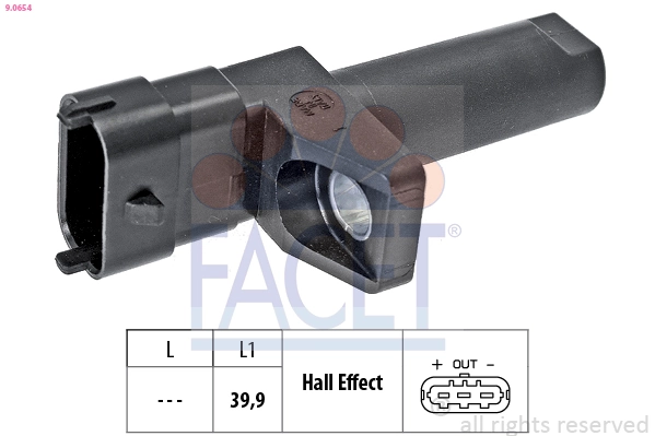 Sensor de posição (de revoluções) de cambota Mercedes E  A238