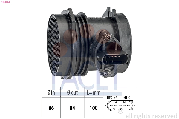 Compre 0280218082 Bosch Sensor de fluxo (consumo) de ar, medidor de consumo M.A.F. - (Mass Airflow)