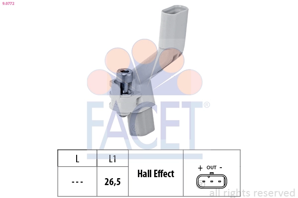 Sensor de posição (de revoluções) de cambota EFI 147232 preço, a partir de 24,62 USD