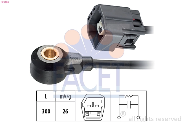  Sensor de detonação Mazda 6 sedan (GG) (2002 - 2008) 