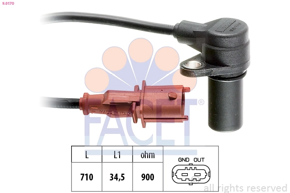 81396 NGK Sensor de posição (de revoluções) de cambota