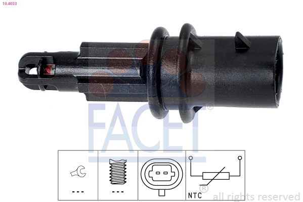  Sensor de temperatura da mistura de ar Opel Vectra C sedan (2002 - 2008) C