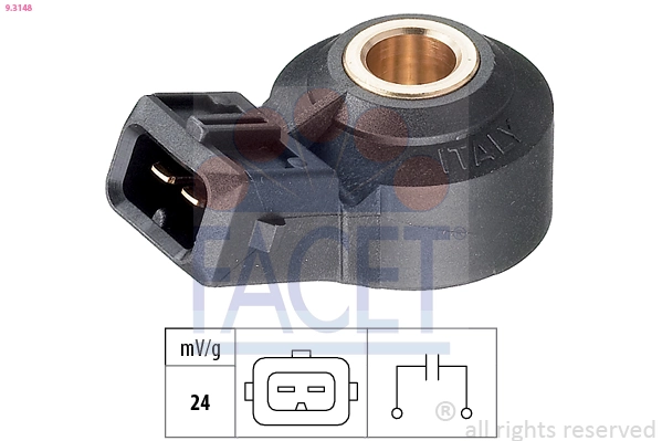  Sensor de detonação Opel Zafira B monovolume (A05) (2005 - 2011) B